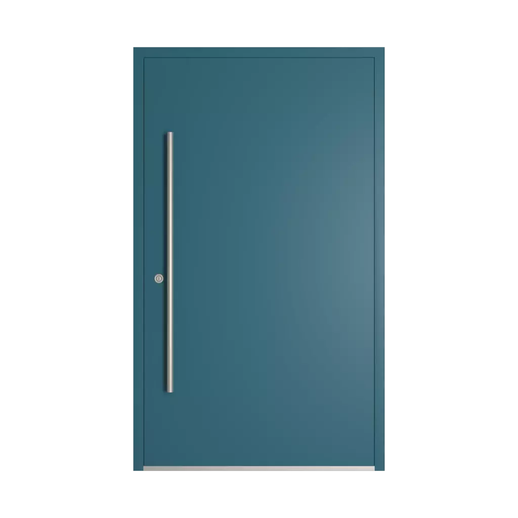 RAL 5025 Pearl Gentian blue entry-doors models dindecor model-6123  