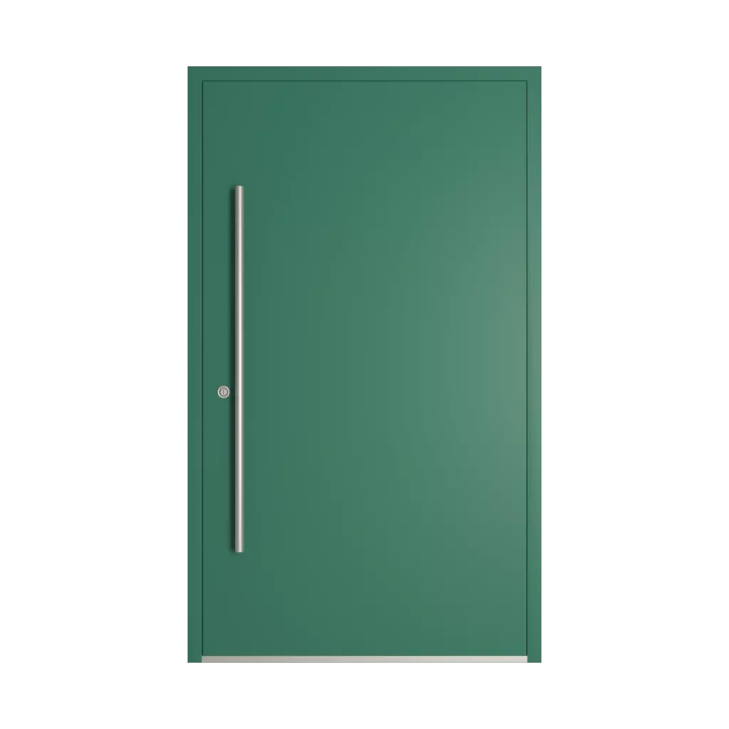 RAL 6000 Patina green entry-doors models dindecor model-6123  