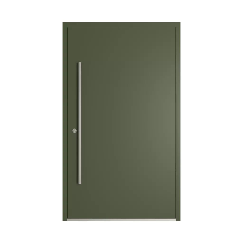 RAL 6003 Olive green products aluminum-entry-doors    
