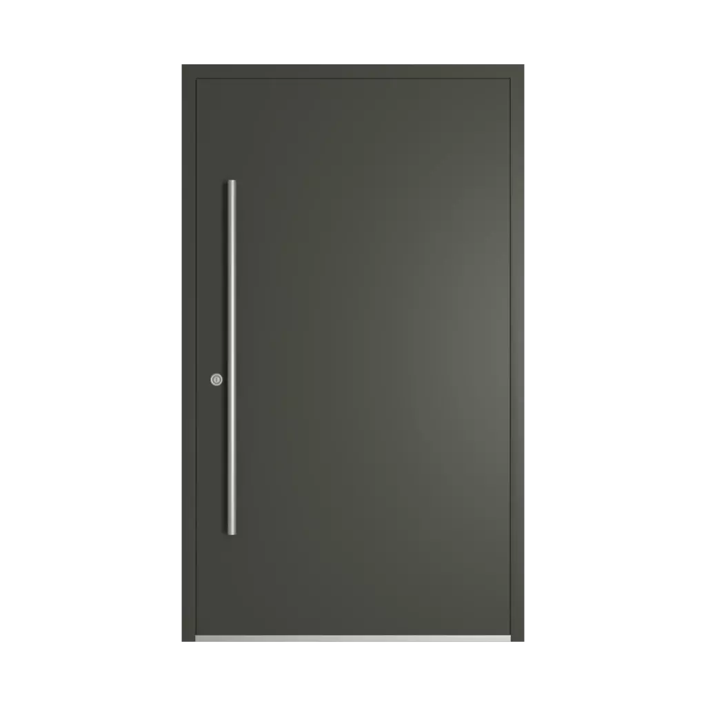 RAL 6006 Grey olive products aluminum-entry-doors    
