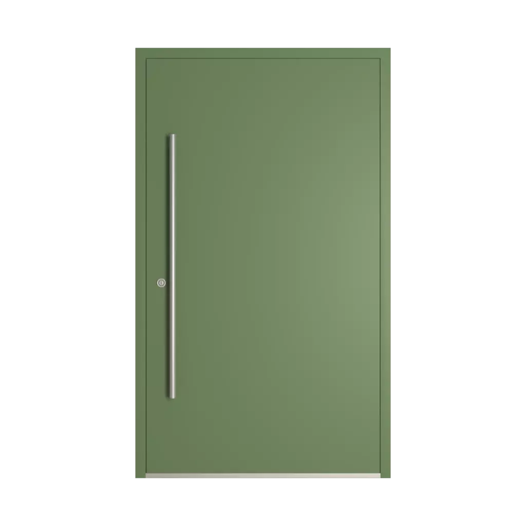 RAL 6011 Reseda green entry-doors models cdm model-31  