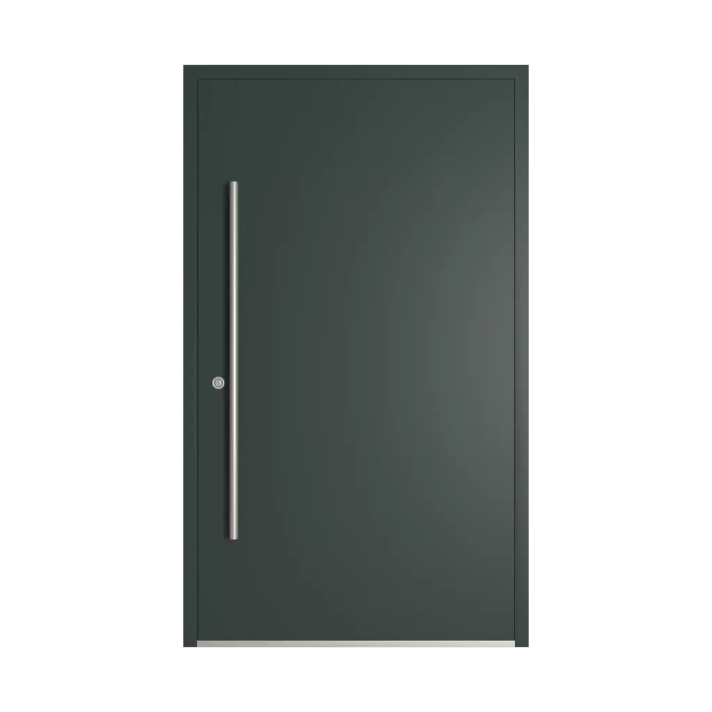 RAL 6012 Black green entry-doors models cdm model-17  