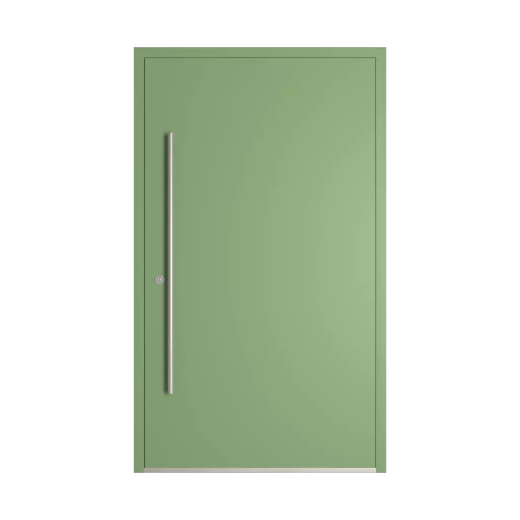 RAL 6021 Pale green products aluminum-entry-doors    