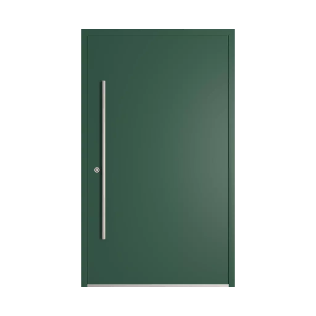 RAL 6028 Pine green entry-doors models dindecor model-6123  