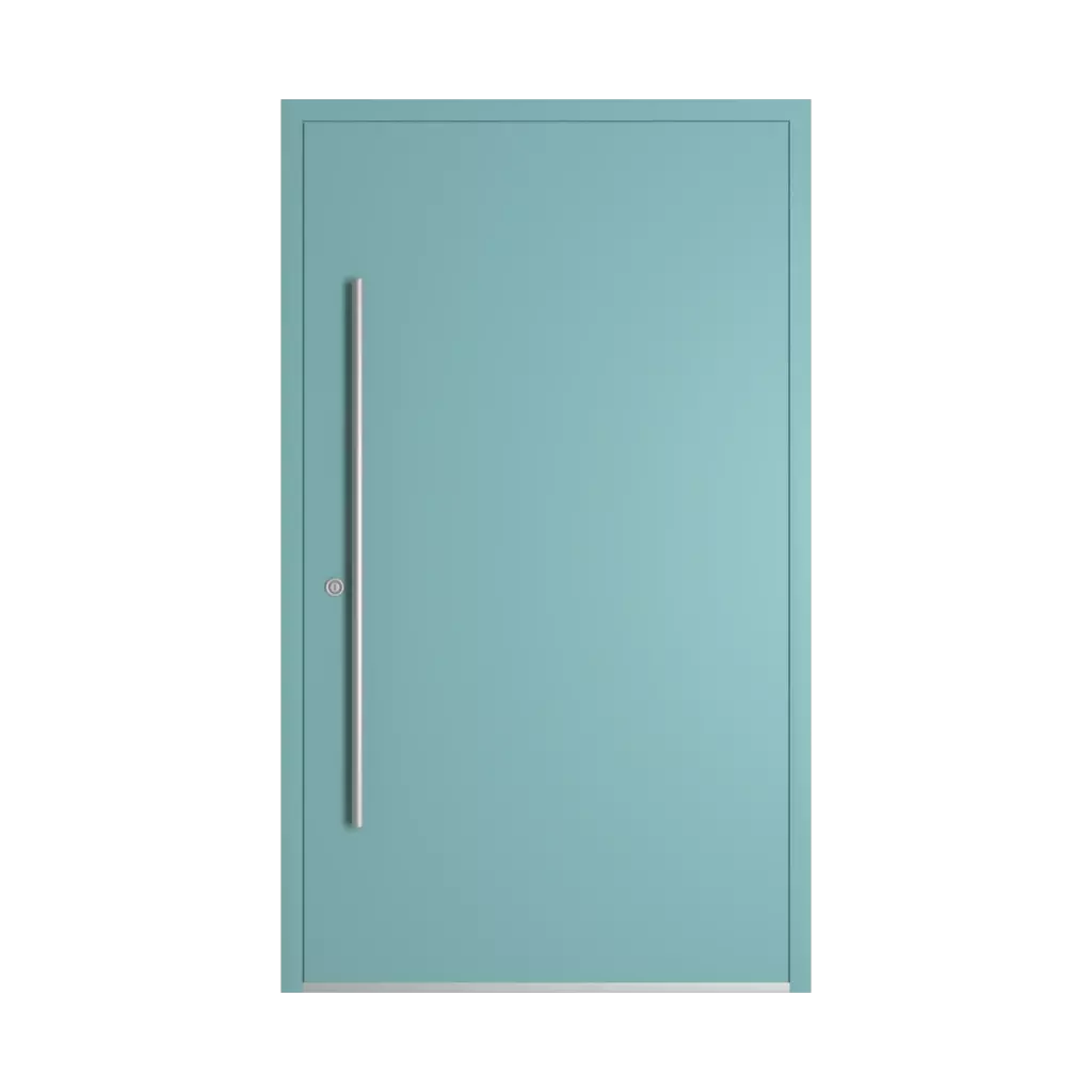 RAL 6034 Pastel turquoise entry-doors models dindecor sl01  