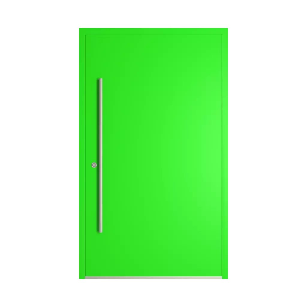 RAL 6037 Pure green entry-doors models dindecor gl02  