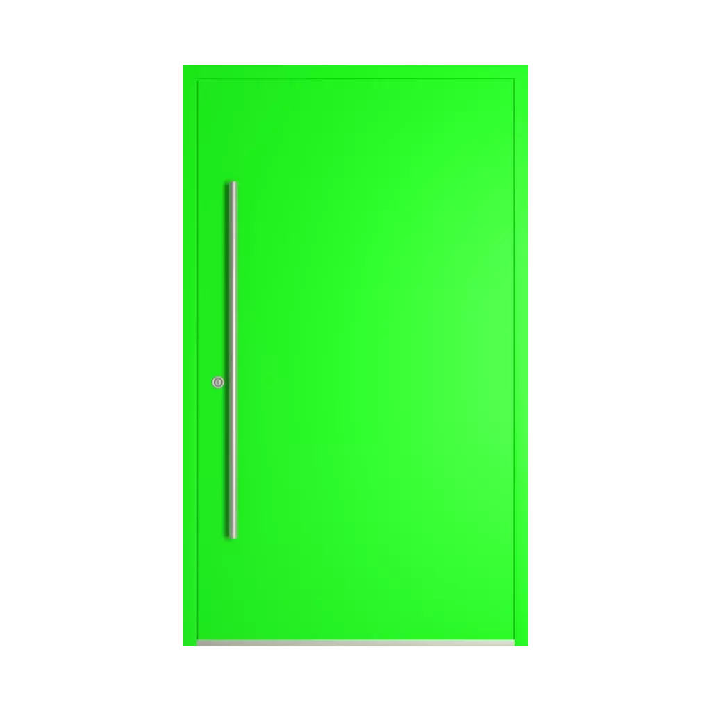 RAL 6038 Luminous green entry-doors models dindecor sk06-grey  