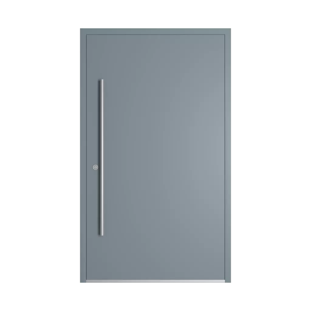 RAL 7000 Squirrel grey entry-doors models dindecor model-6123  