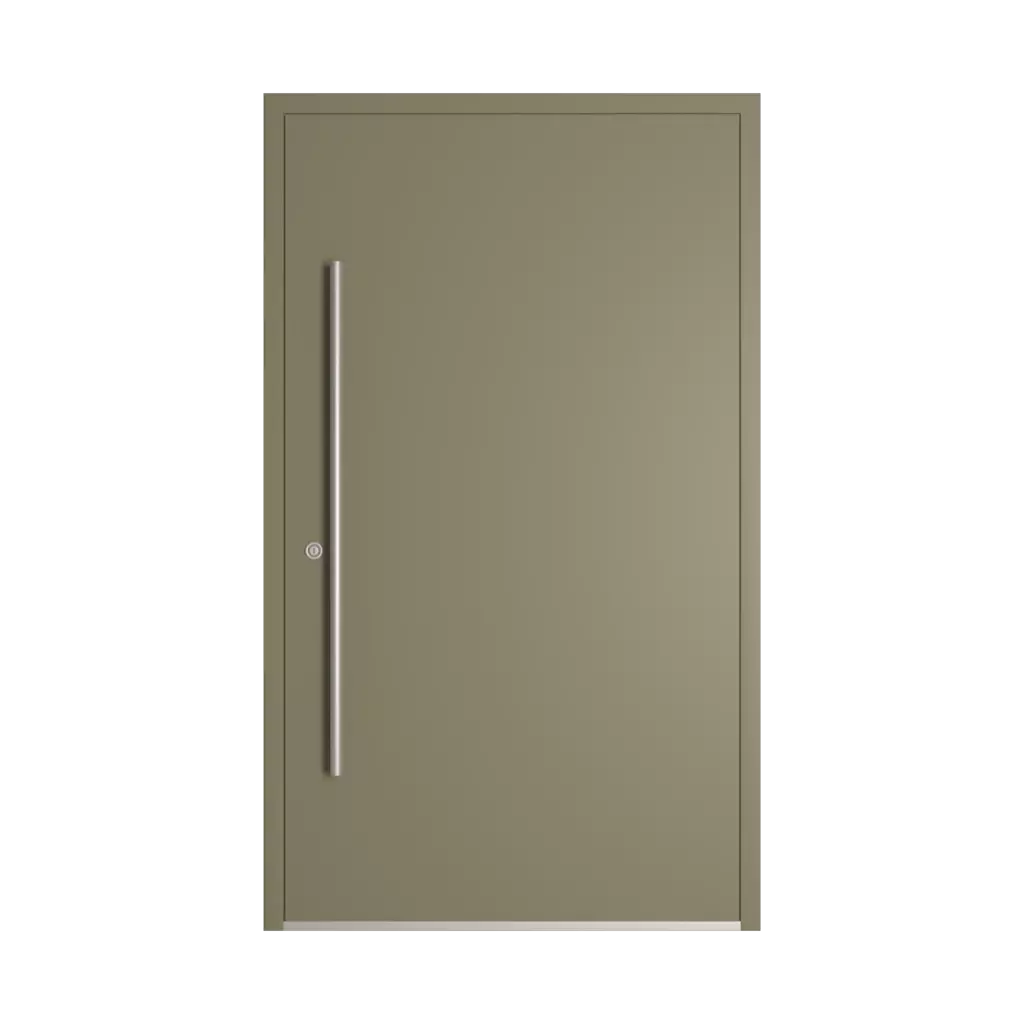 RAL 7002 Olive grey entry-doors models dindecor model-5041  