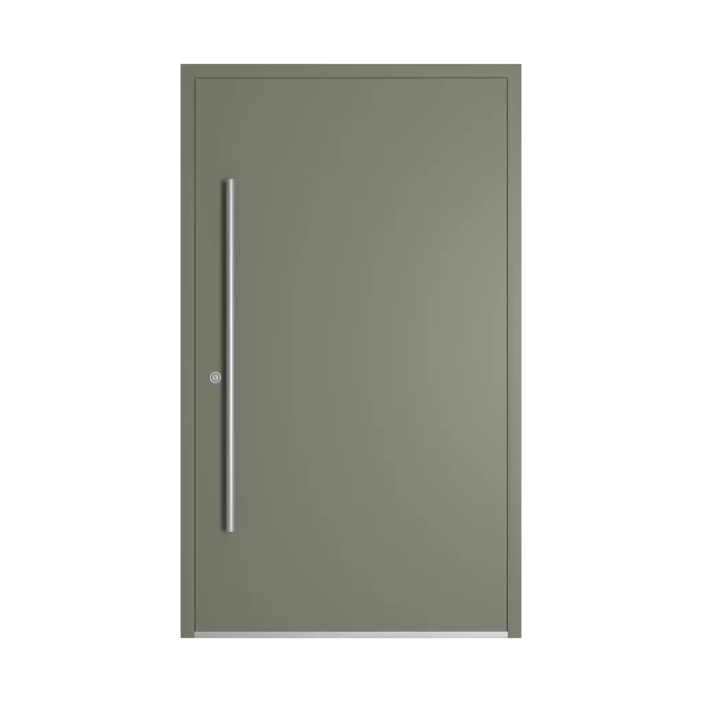 RAL 7003 Moss grey entry-doors models dindecor sl07  