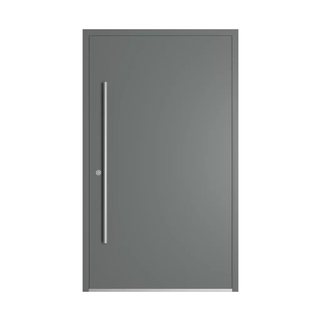 RAL 7005 Mouse Gray entry-doors models dindecor 6132-black  