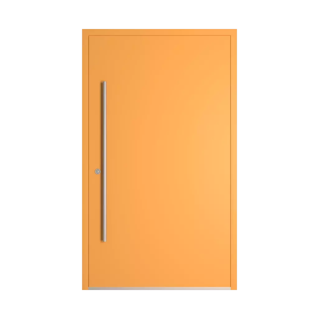 RAL 1017 Saffron Yellow entry-doors models dindecor sk03-beton  