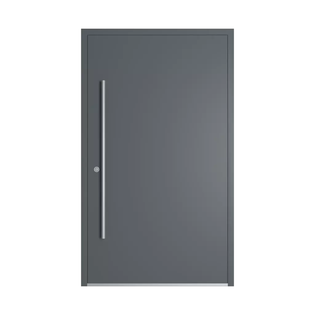 RAL 7012 Basalt grey entry-doors models dindecor sk06-grey  