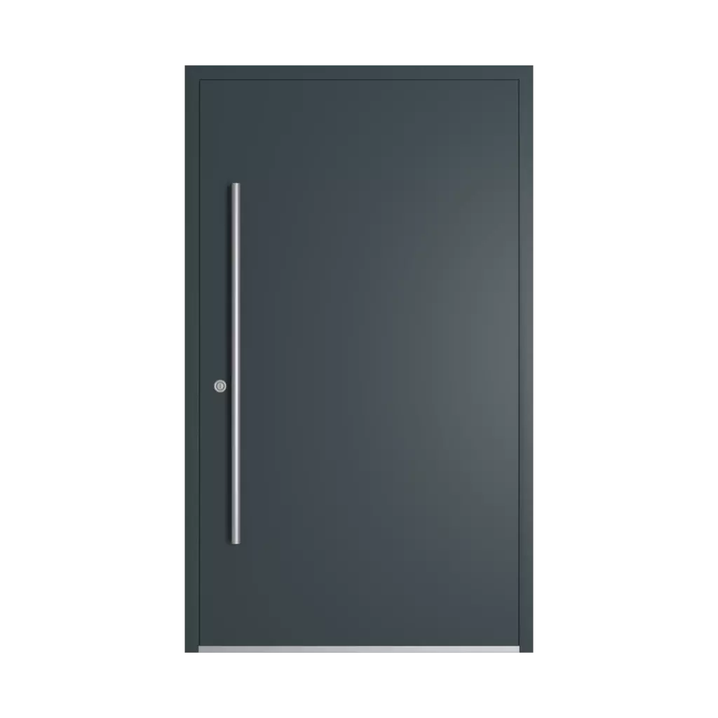 RAL 7026 Granite grey entry-doors models dindecor sk03-corten  