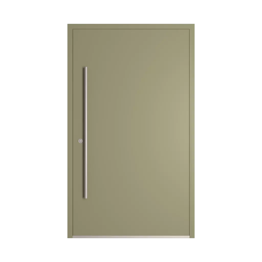 RAL 7034 Yellow grey entry-doors models dindecor model-5041  