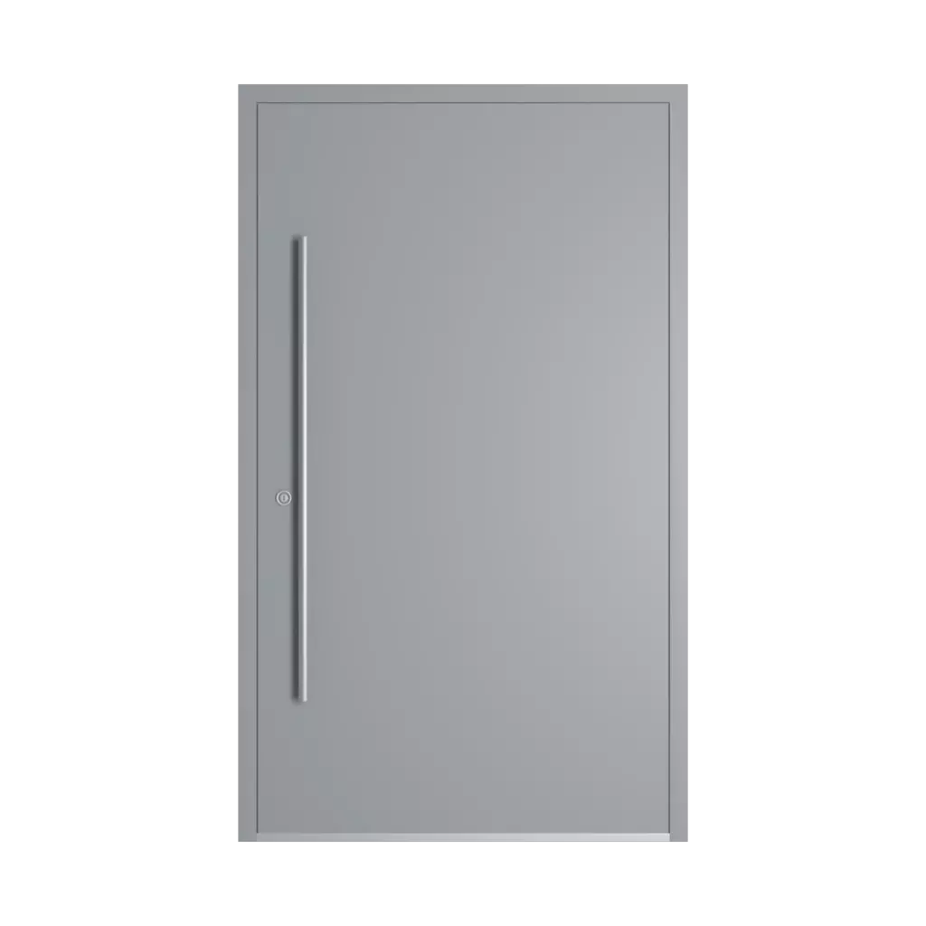 RAL 7040 Window grey entry-doors models dindecor 6132-black  