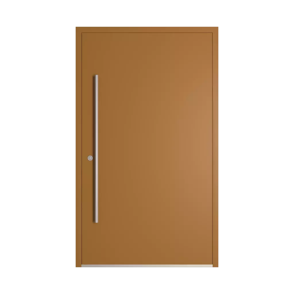 RAL 8001 Ochre brown products aluminum-entry-doors    