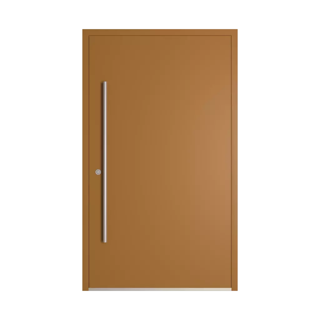 RAL 8001 Ochre brown entry-doors models dindecor model-6123  