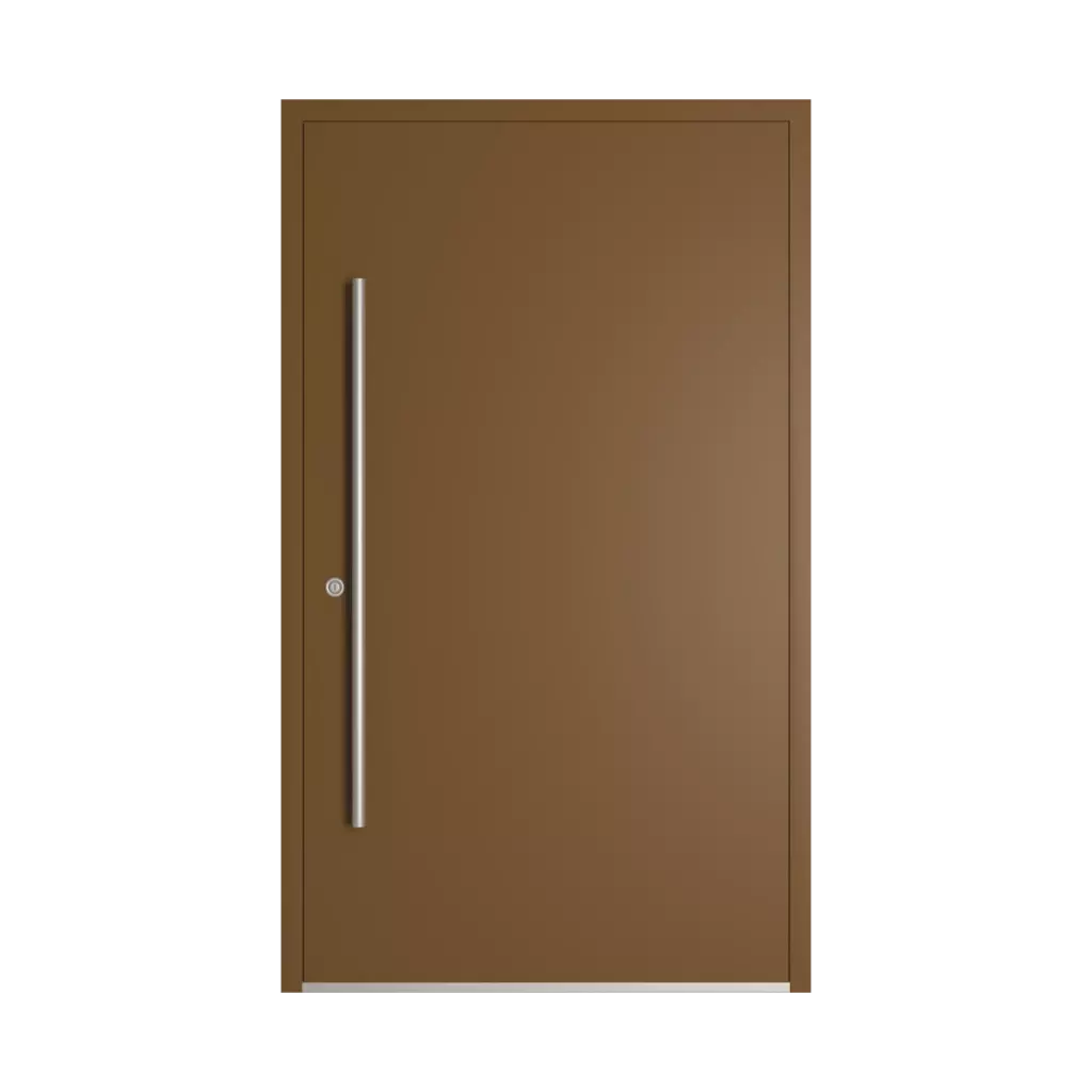 RAL 8008 Olive brown entry-doors models dindecor sk03-beton  