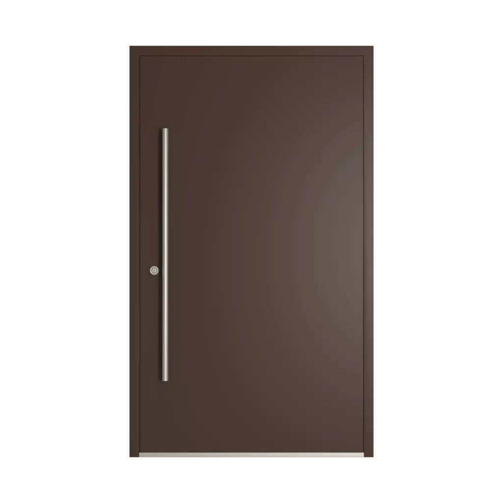 RAL 8017 Chocolate brown entry-doors models dindecor sl07  