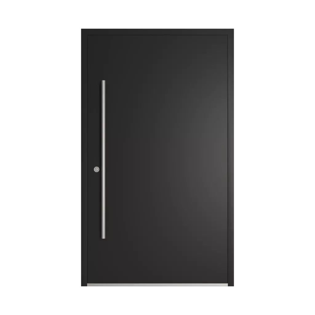 RAL 8022 Black brown entry-doors models dindecor sl03  