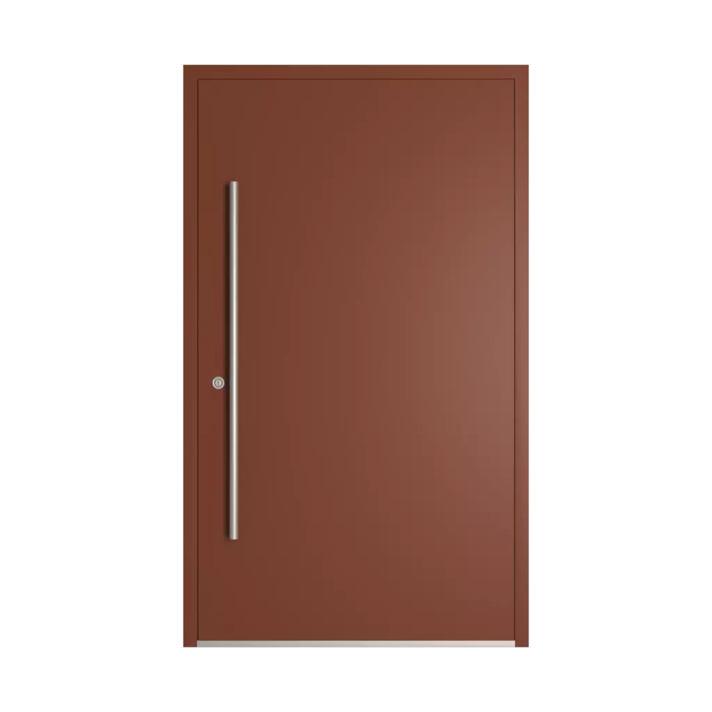 RAL 8029 Pearl copper entry-doors models dindecor model-5041  