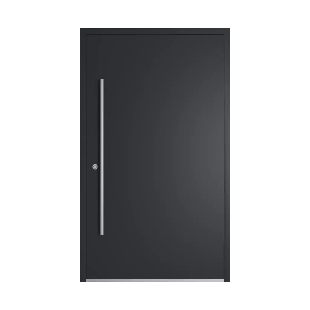 RAL 9017 Traffic black products aluminum-entry-doors    
