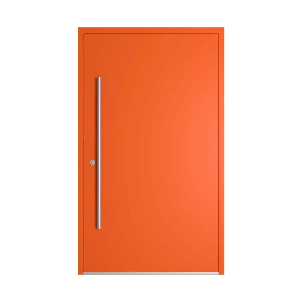 RAL 2004 Pure orange entry-doors models dindecor model-6123  