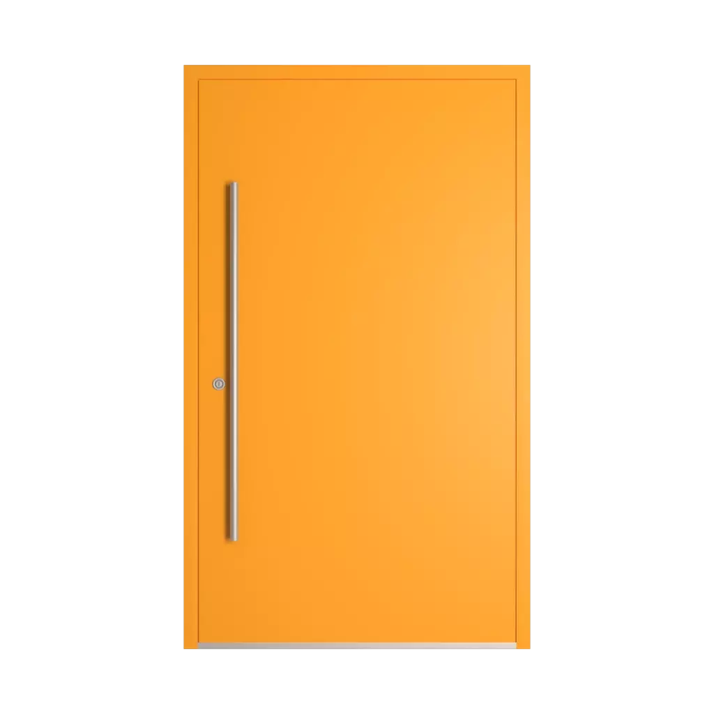 RAL 2007 Luminous bright orange entry-doors models dindecor 6124-pwz  