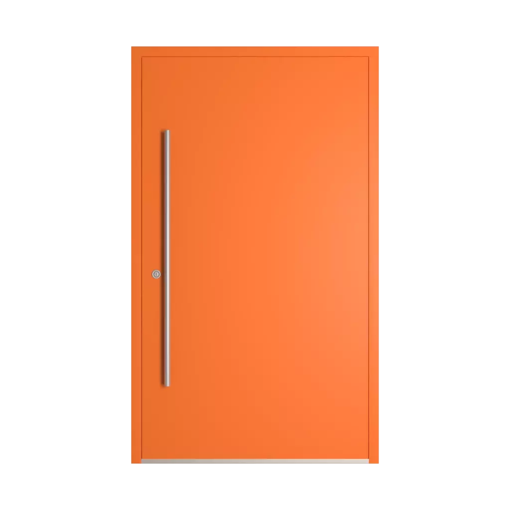 RAL 2008 Bright red orange entry-doors models dindecor ll01  