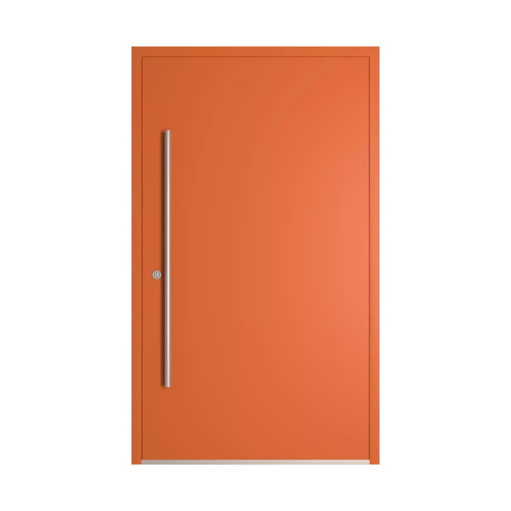 RAL 2010 Signal orange entry-doors models dindecor model-6123  