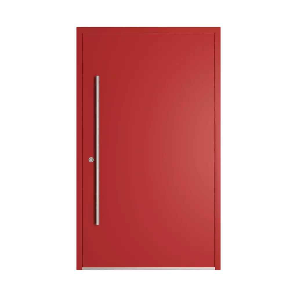 RAL 3000 Flame red entry-doors models dindecor 6124-pwz  