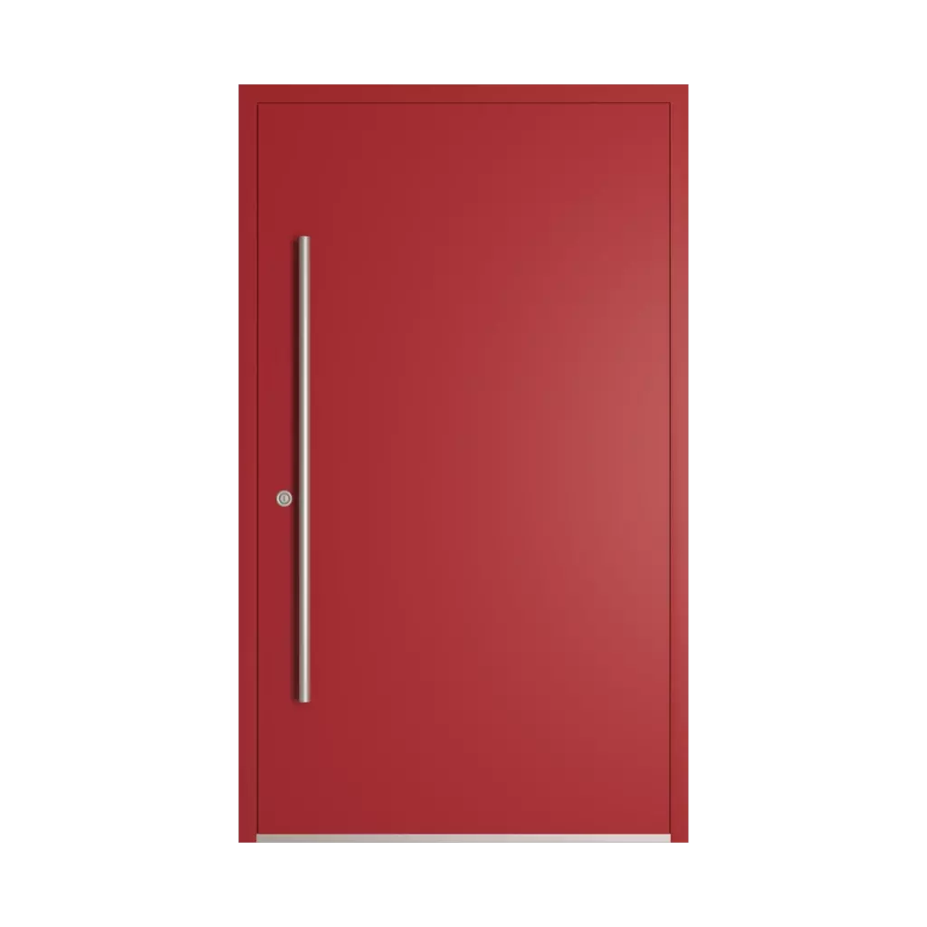 RAL 3002 Carmine red entry-doors models dindecor gl08  