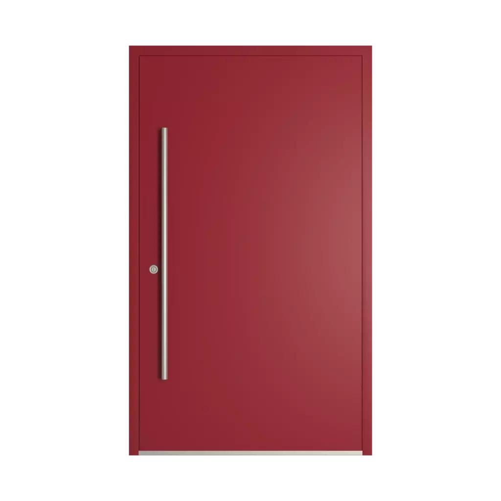 RAL 3003 Ruby red entry-doors models dindecor model-6123  