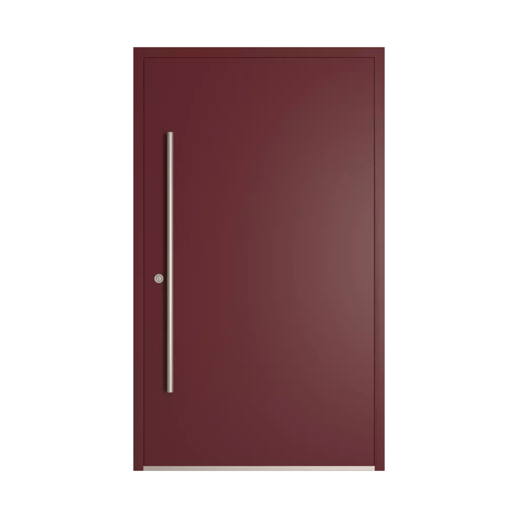 RAL 3005 Wine red entry-doors models dindecor model-6123  