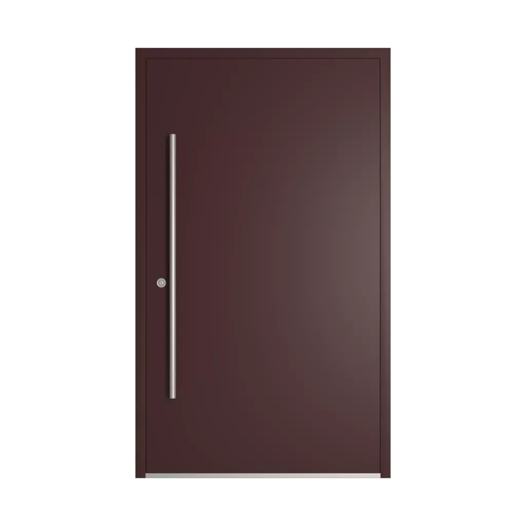 RAL 3007 Black red entry-doors models dindecor model-6123  