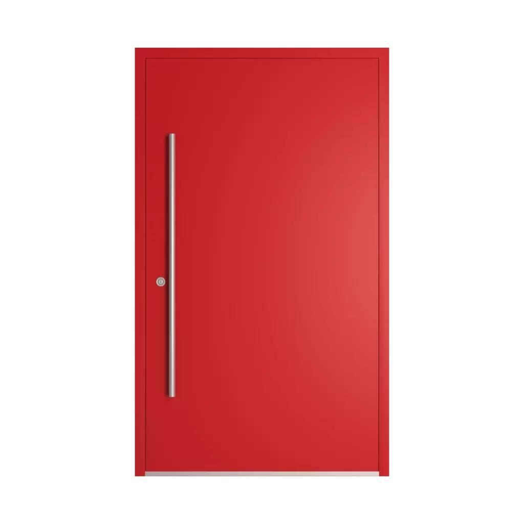 RAL 3020 Traffic red entry-doors models dindecor model-6129  