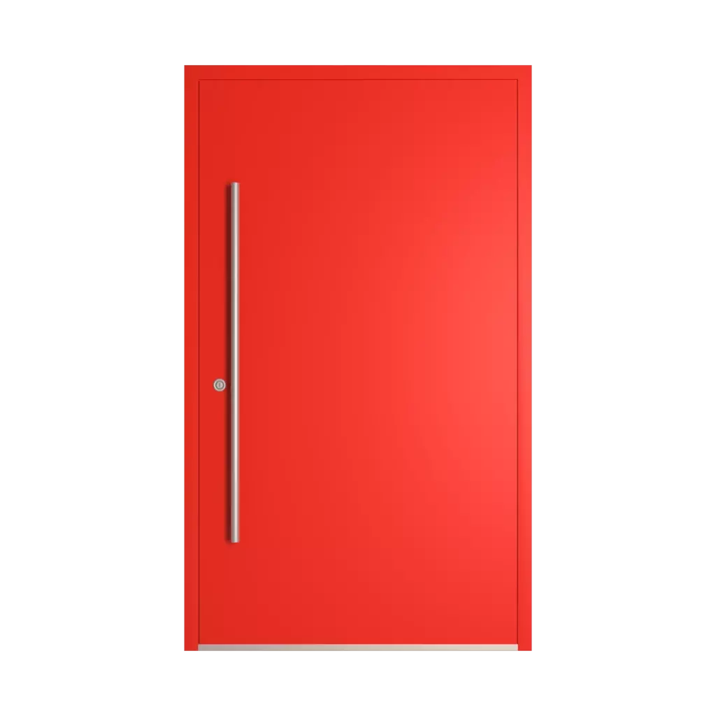 RAL 3028 Pure red entry-doors models dindecor sk06-grey  