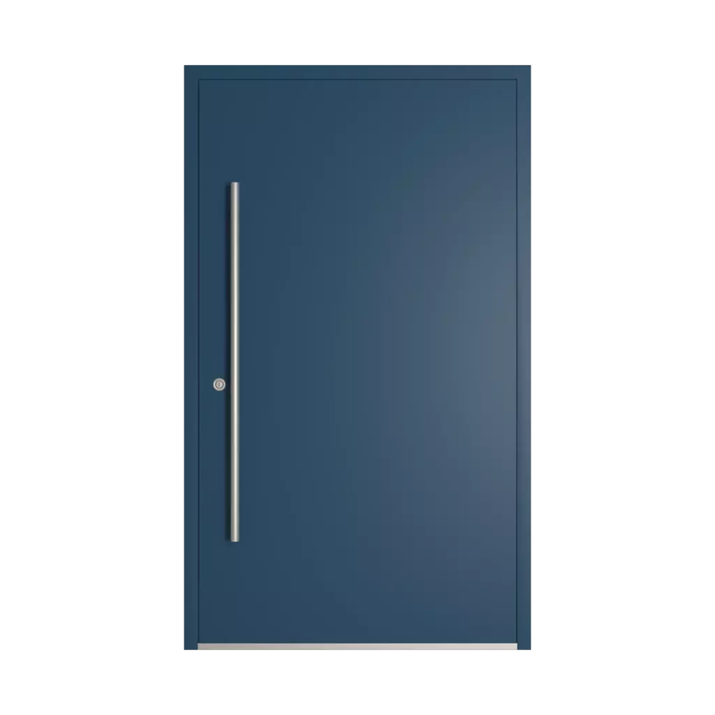 RAL 5001 Green blue entry-doors models dindecor model-6123  