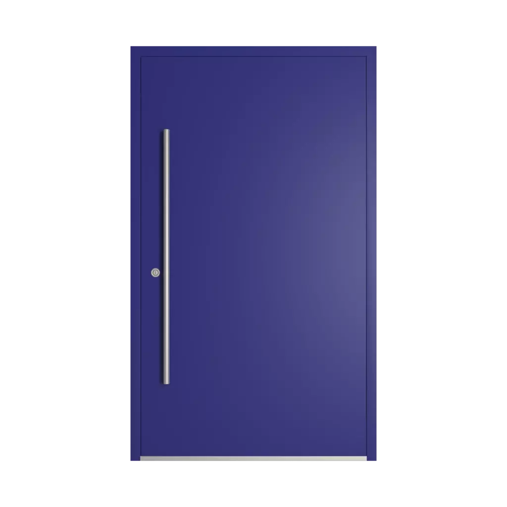 RAL 5002 Ultramarine blue entry-doors models dindecor sk03-beton  