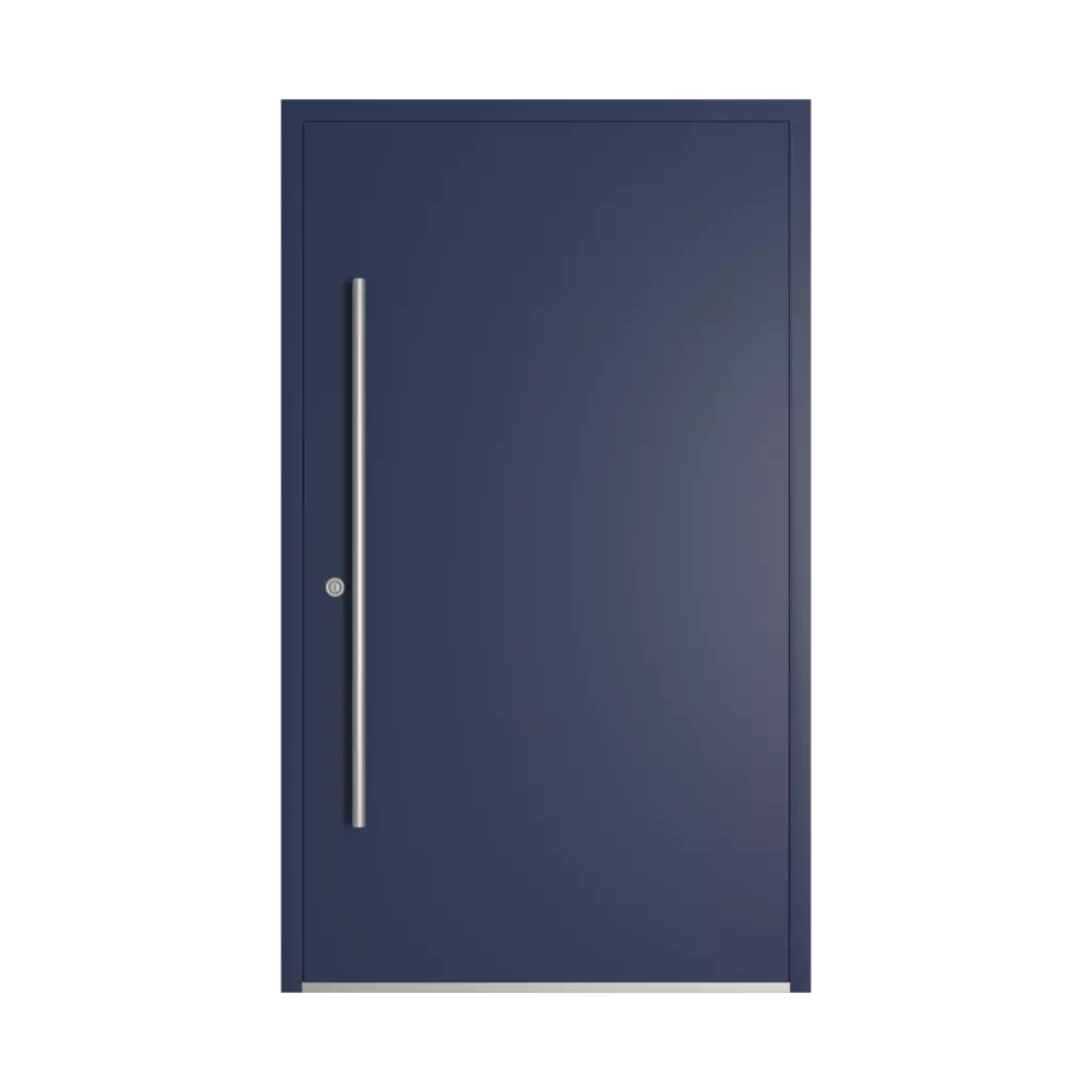 RAL 5003 Sapphire blue entry-doors models dindecor sk06-grey  