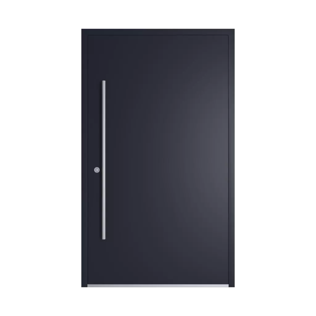 RAL 5004 Black blue products aluminum-entry-doors    