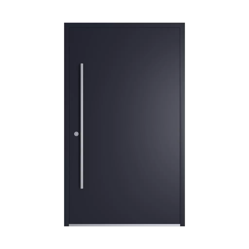 RAL 5004 Black blue entry-doors models dindecor model-6123  