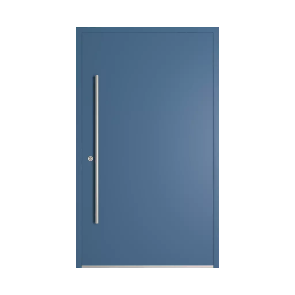 RAL 5007 Brilliant blue entry-doors models dindecor gl08  