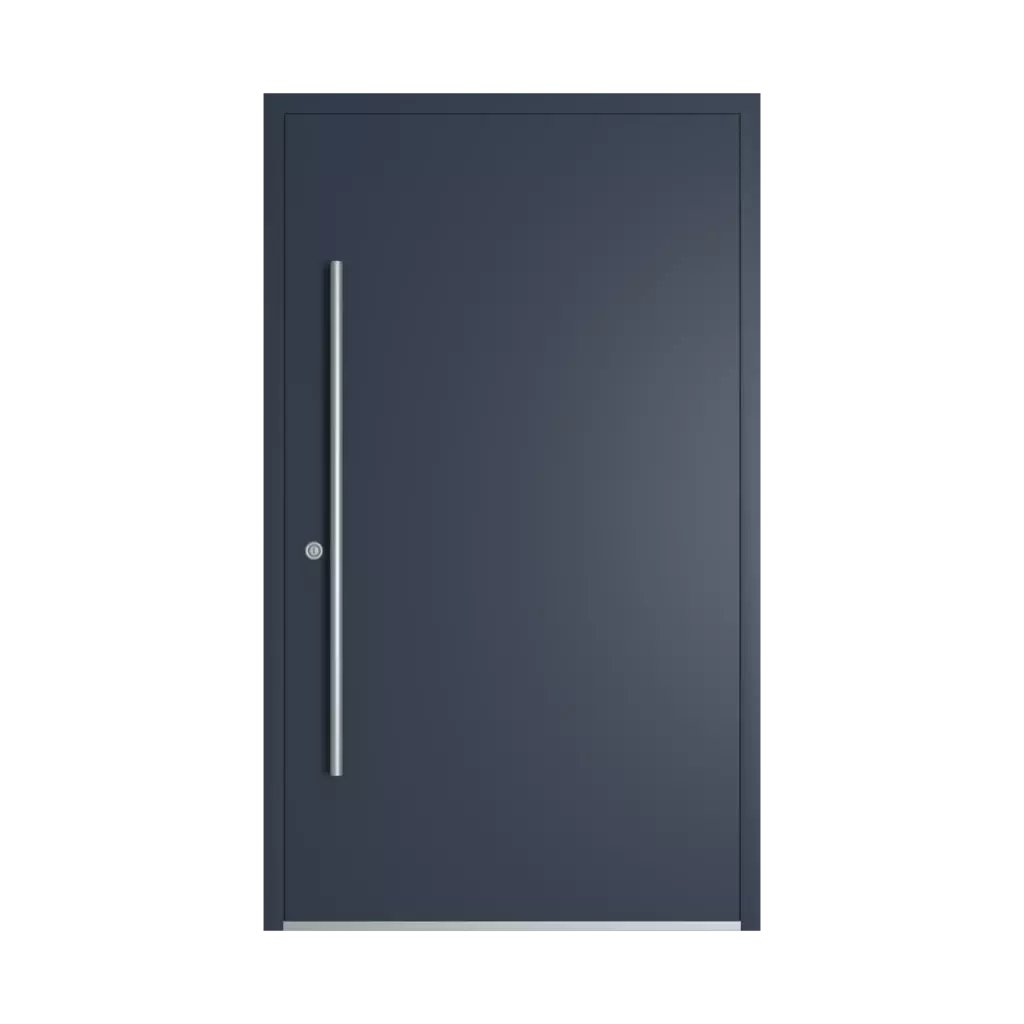 RAL 5008 Grey blue entry-doors models dindecor gl08  