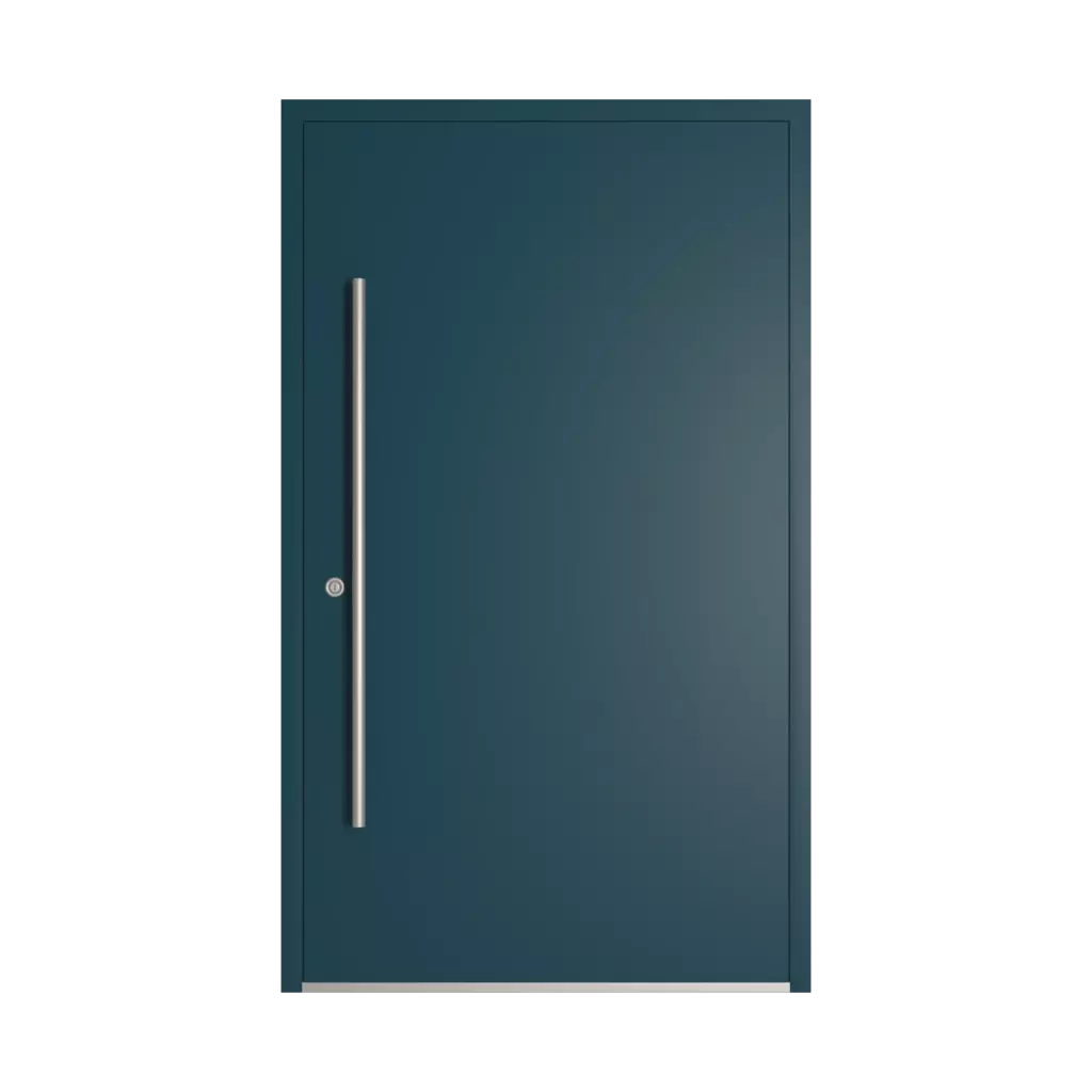 RAL 5020 Ocean blue entry-doors models dindecor ll01  