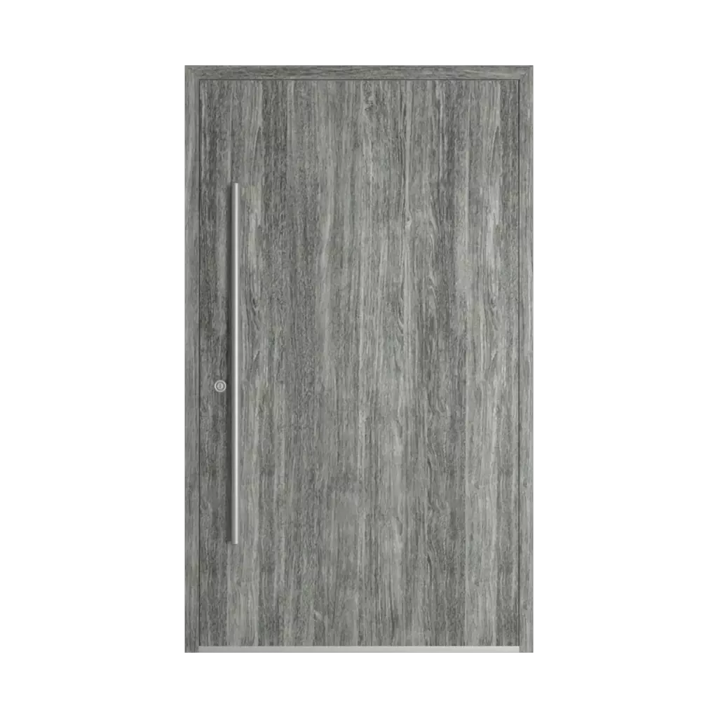 Sheffield oak concrete woodec entry-doors models dindecor model-6123  