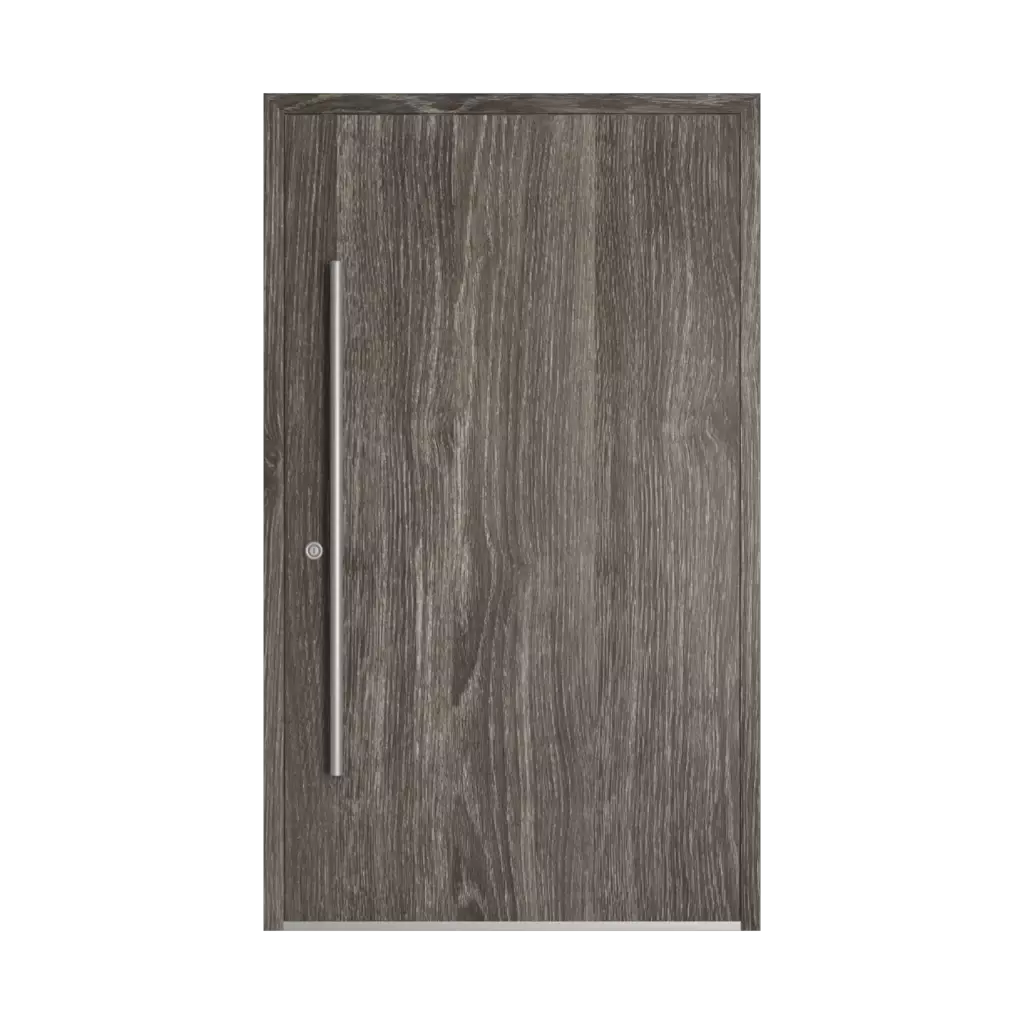 Gray sheffield oak entry-doors models dindecor sk01-beton  