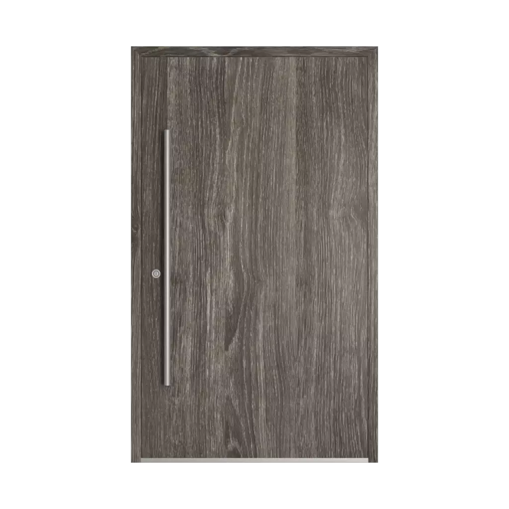 Gray sheffield oak entry-doors models dindecor sl03  