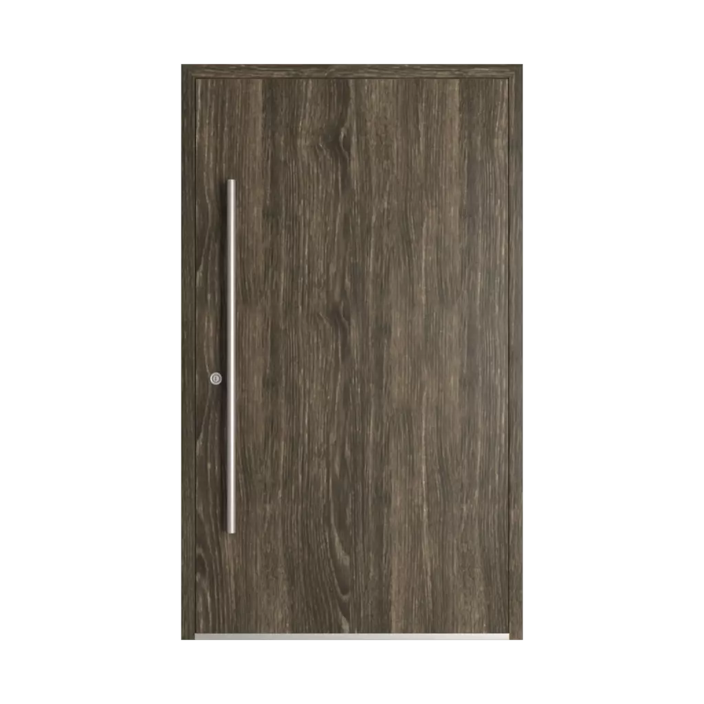 Brown sheffield oak entry-doors models dindecor model-5041  